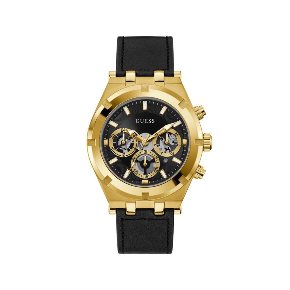 Black Leather Watch - ventzia