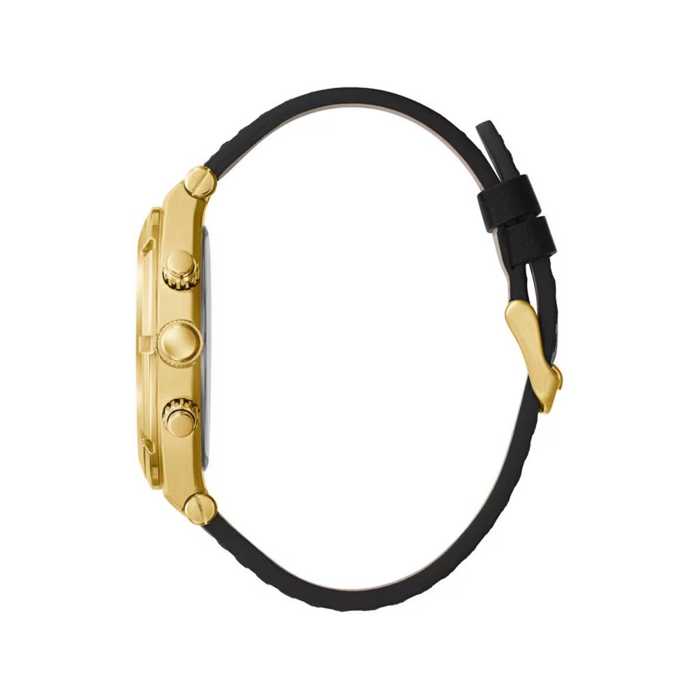 Black Leather Watch - ventzia
