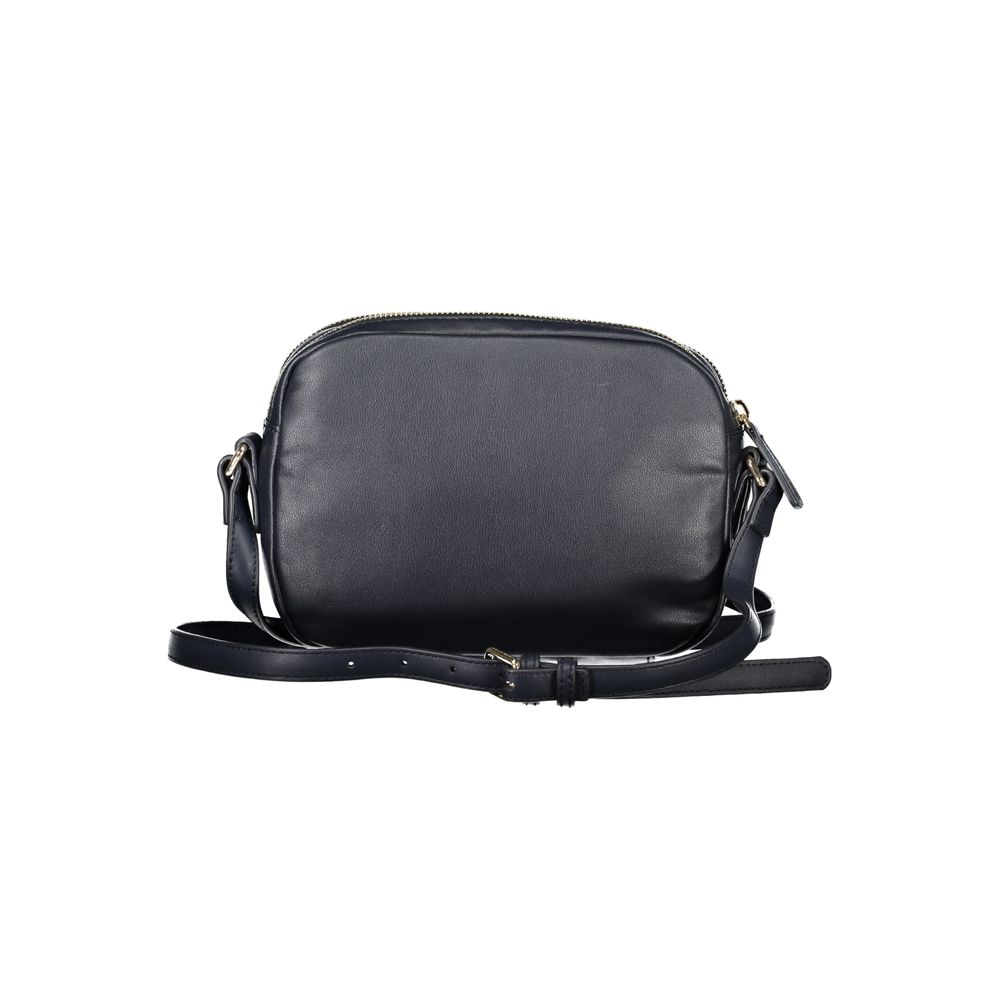 Blue Polyester Handbag - ventzia
