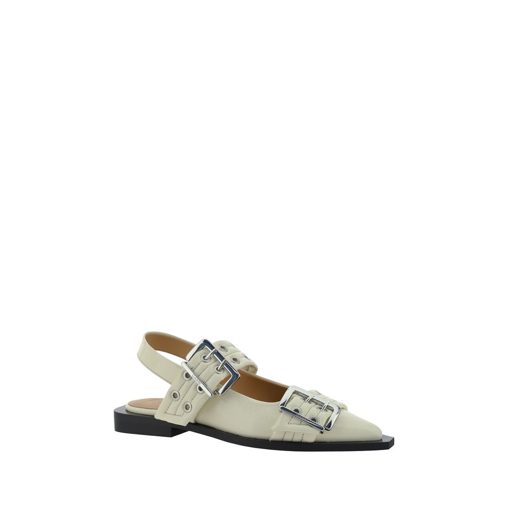 Feminine Buckle slingback Ballerinas