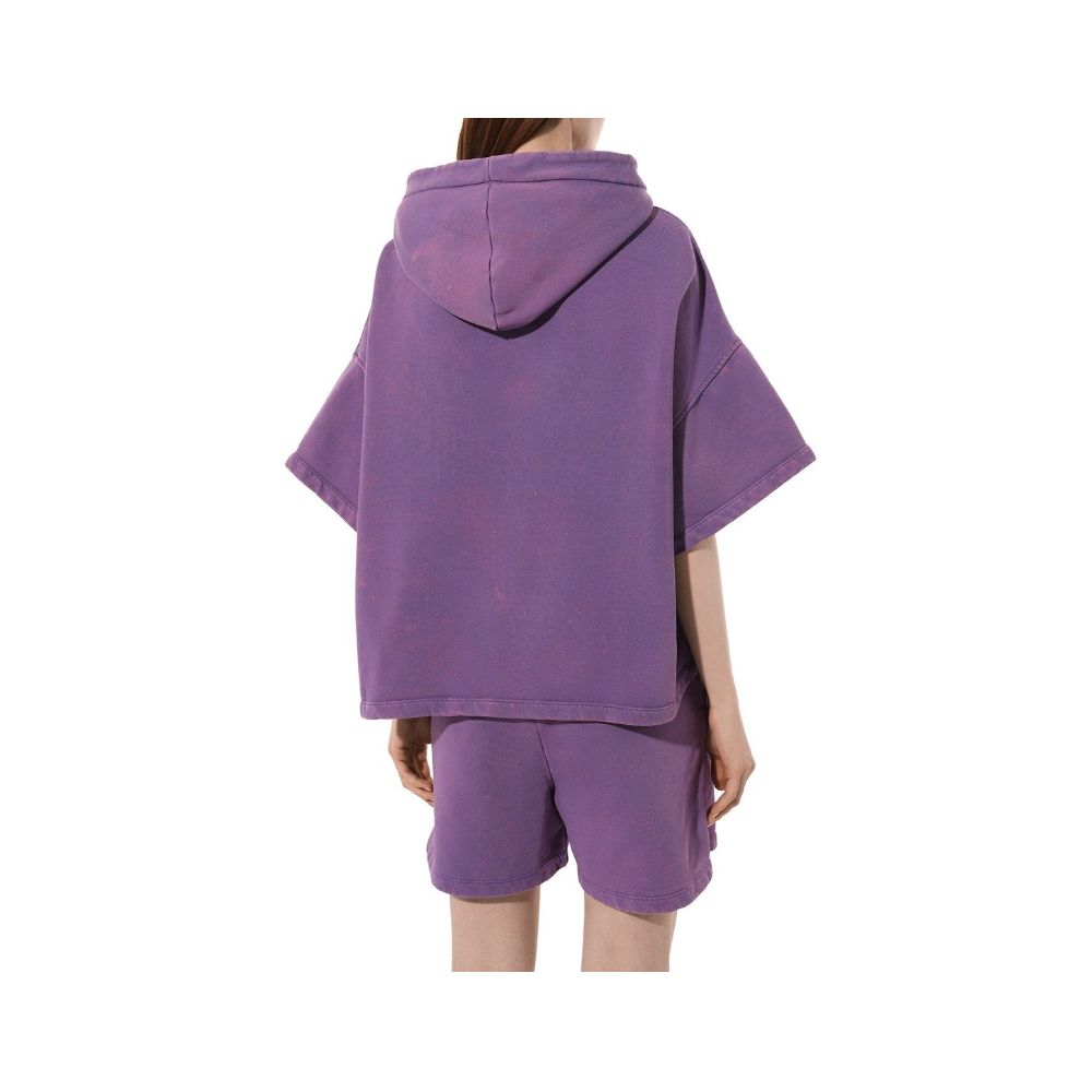 Purple Cotton Sweater - ventzia