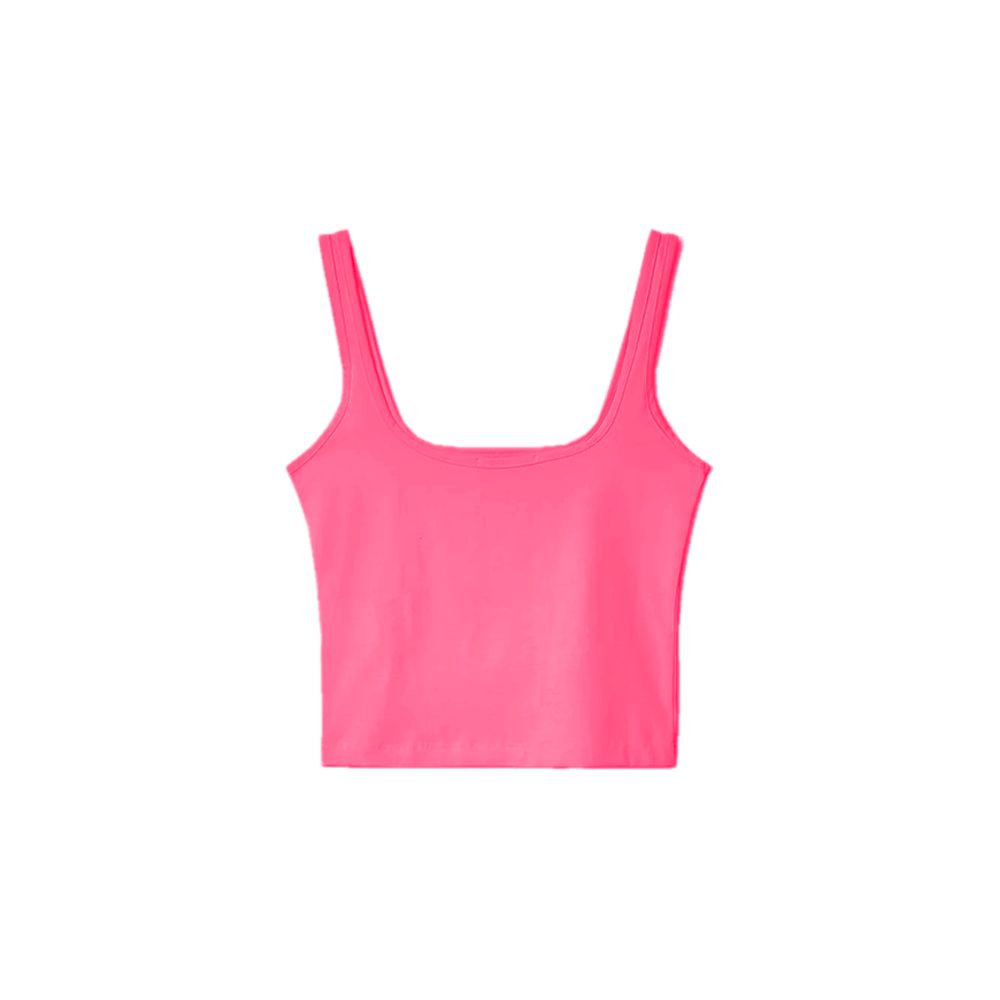 Fuchsia Cotton Tops & T-Shirt - ventzia