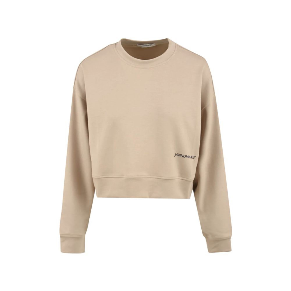 Beige Polyester Sweater - ventzia