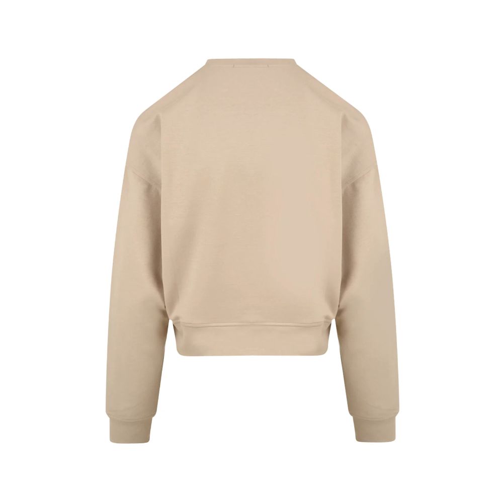 Beige Polyester Sweater - ventzia