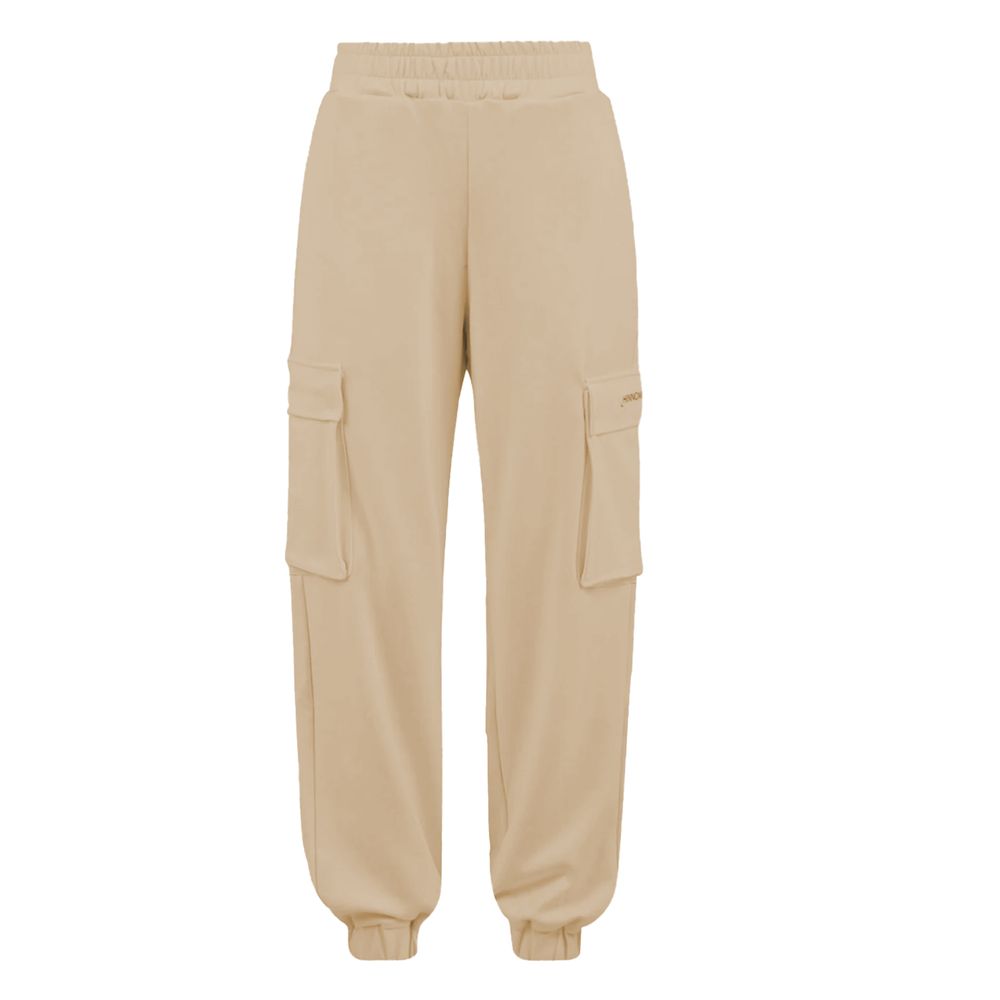 Beige Polyester Jeans & Pant - ventzia