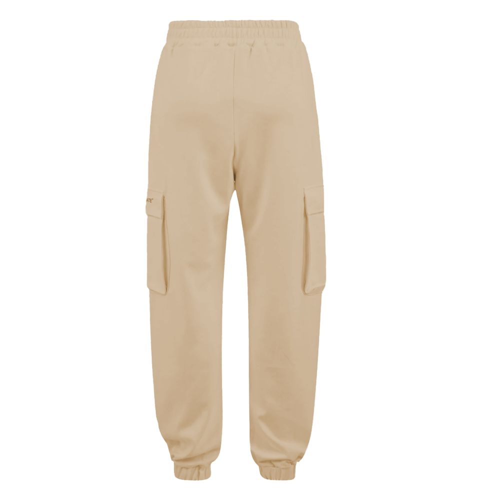 Beige Polyester Jeans & Pant - ventzia