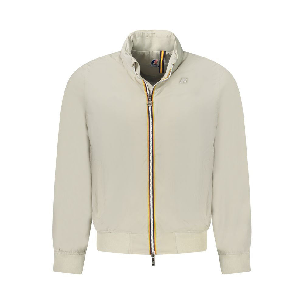 Beige Nylon Jackets & Coat - ventzia