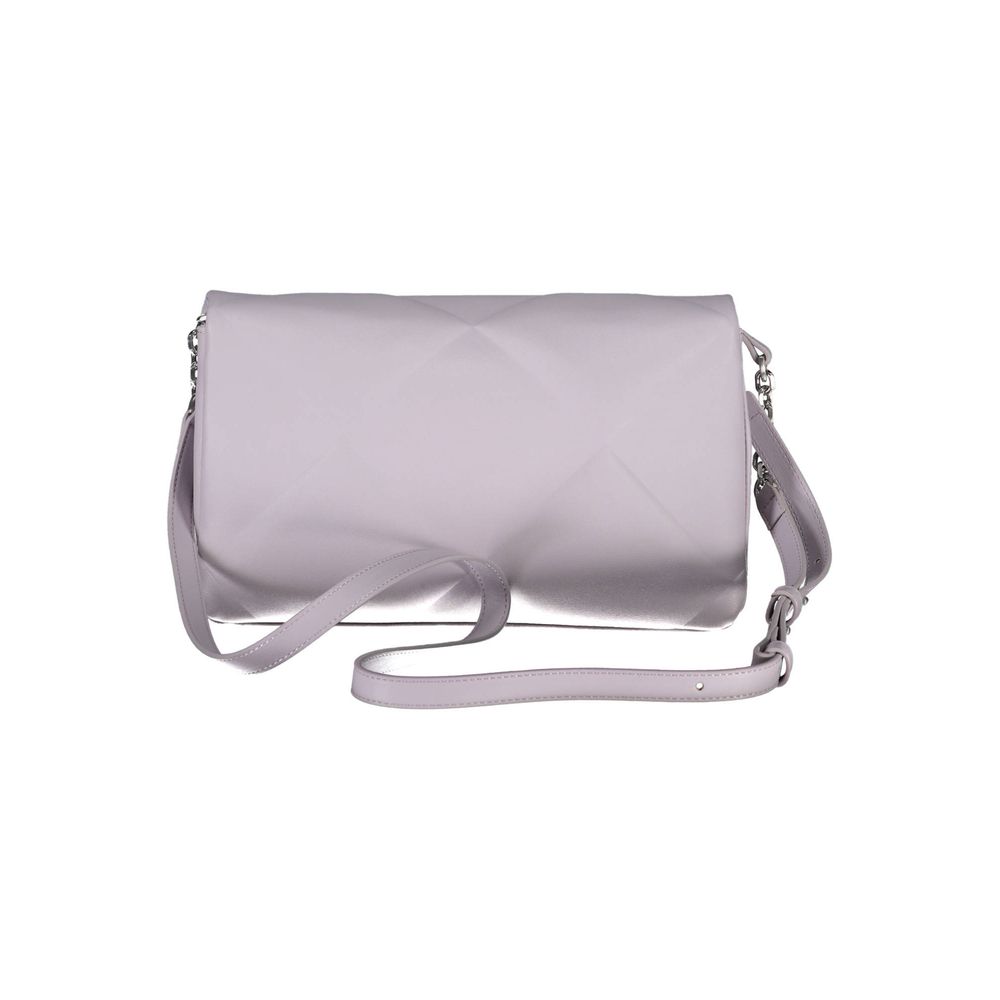 Purple Polyester Handbag - ventzia