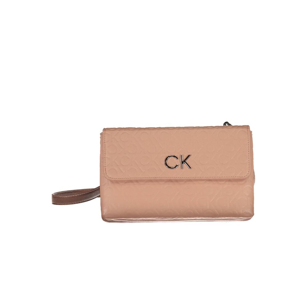 Pink Polyester Handbag - ventzia