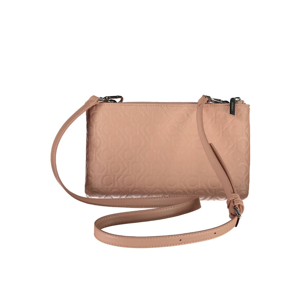 Pink Polyester Handbag - ventzia