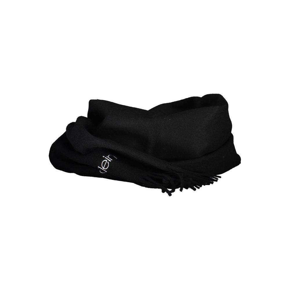 Black Polyester Scarf - ventzia