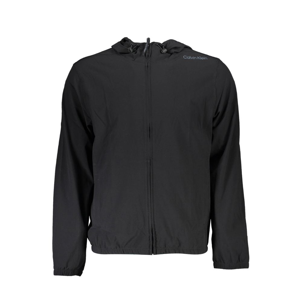 Black Polyester Sweater - ventzia