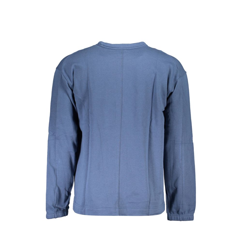 Blue Cotton Sweater - ventzia