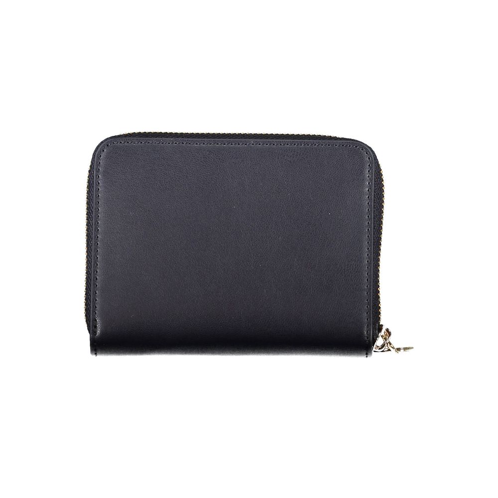 Blue Polyurethane Women Wallet - ventzia