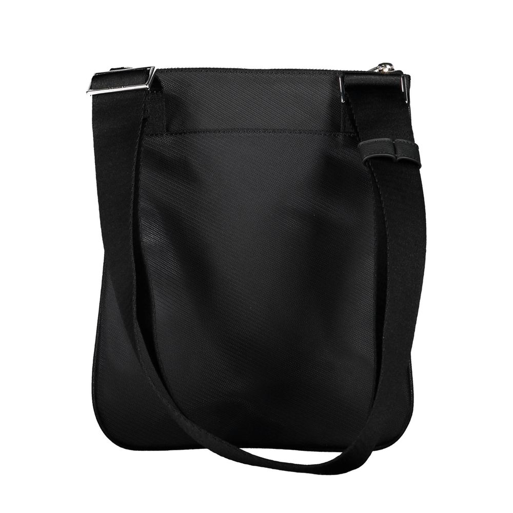 Black Polyester Men's Shoulder Bag - ventzia