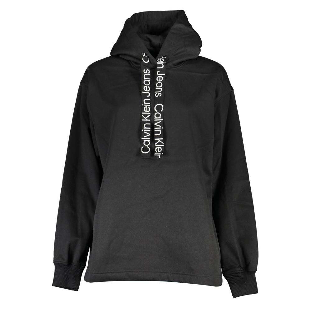 Black Polyester Sweater - ventzia