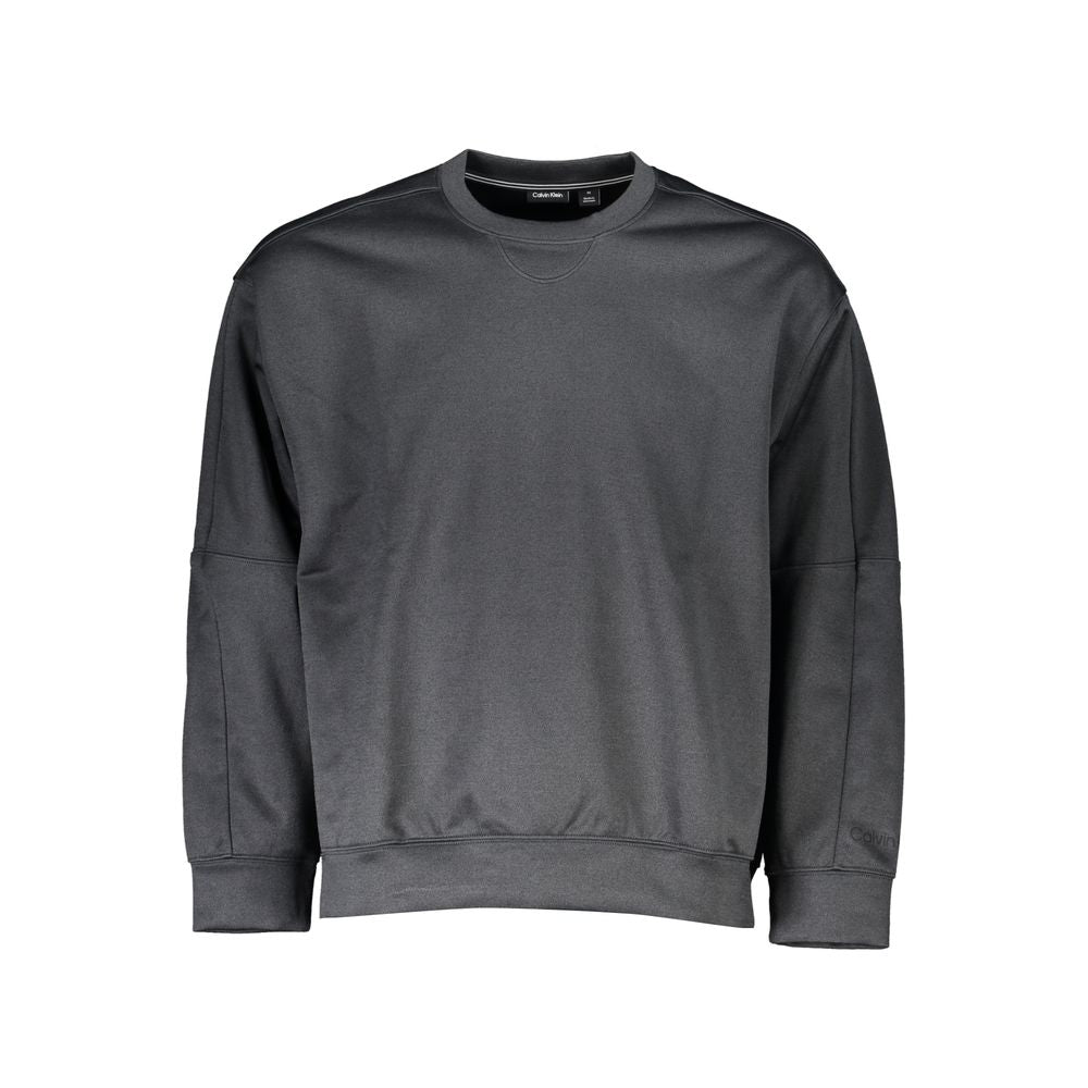 Black Polyester Sweater - ventzia