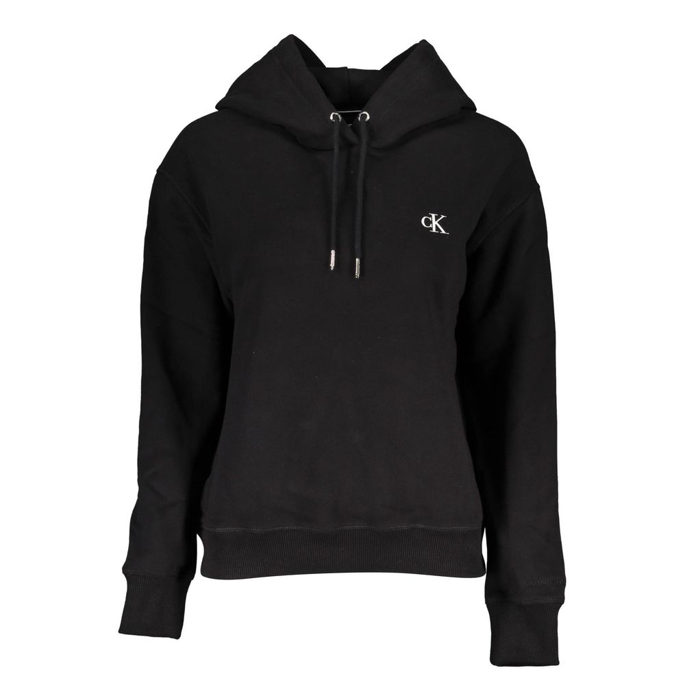 Black Cotton Women Sweater - ventzia