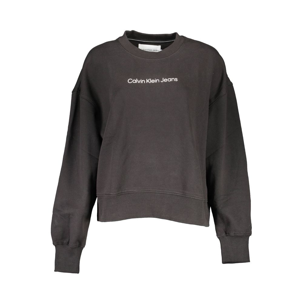 Black Cotton Sweater - ventzia