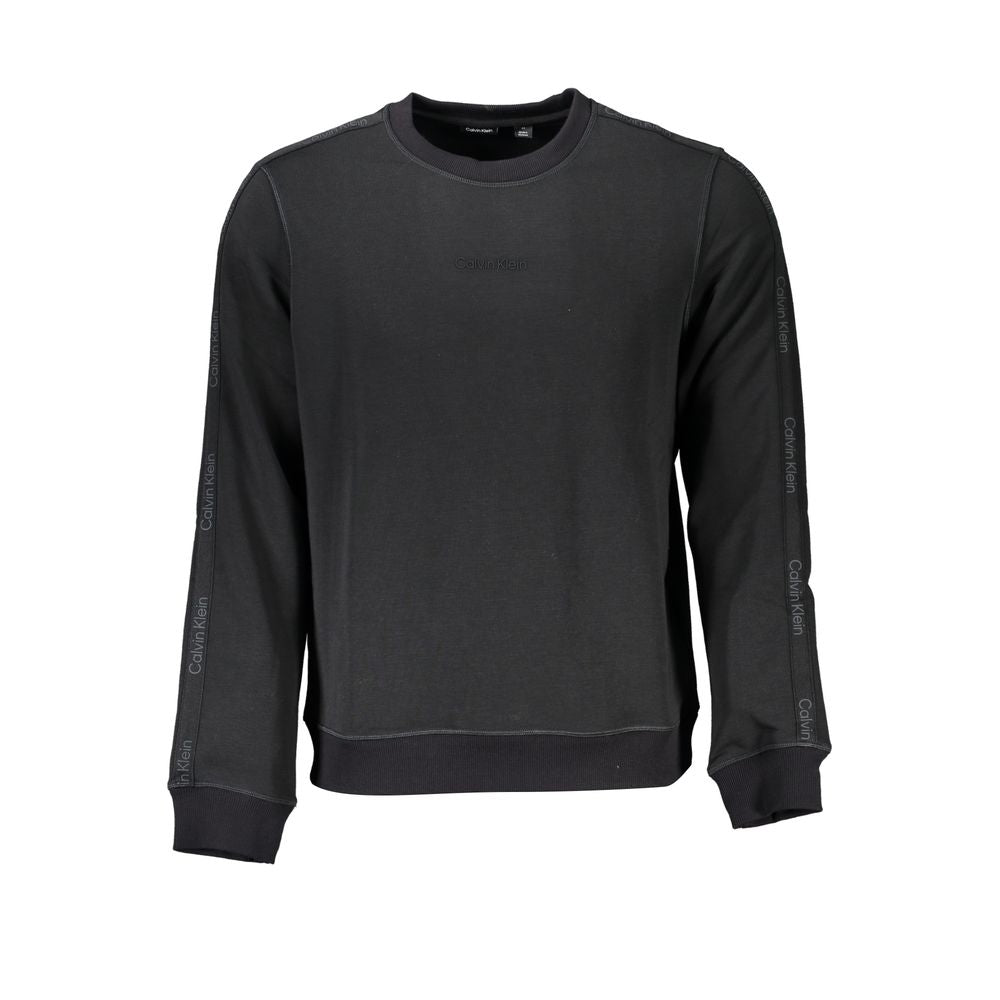 Black Polyester Sweater - ventzia