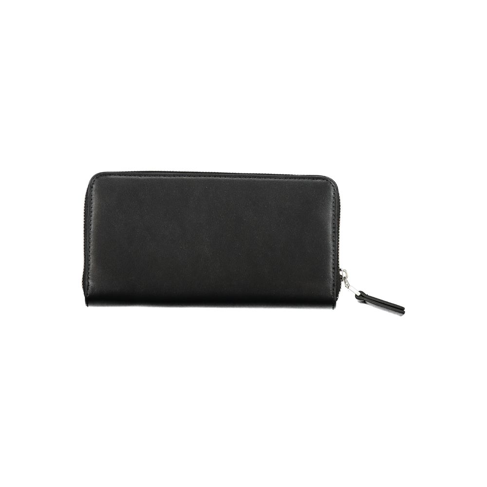 Black Polyester Women Wallet - ventzia