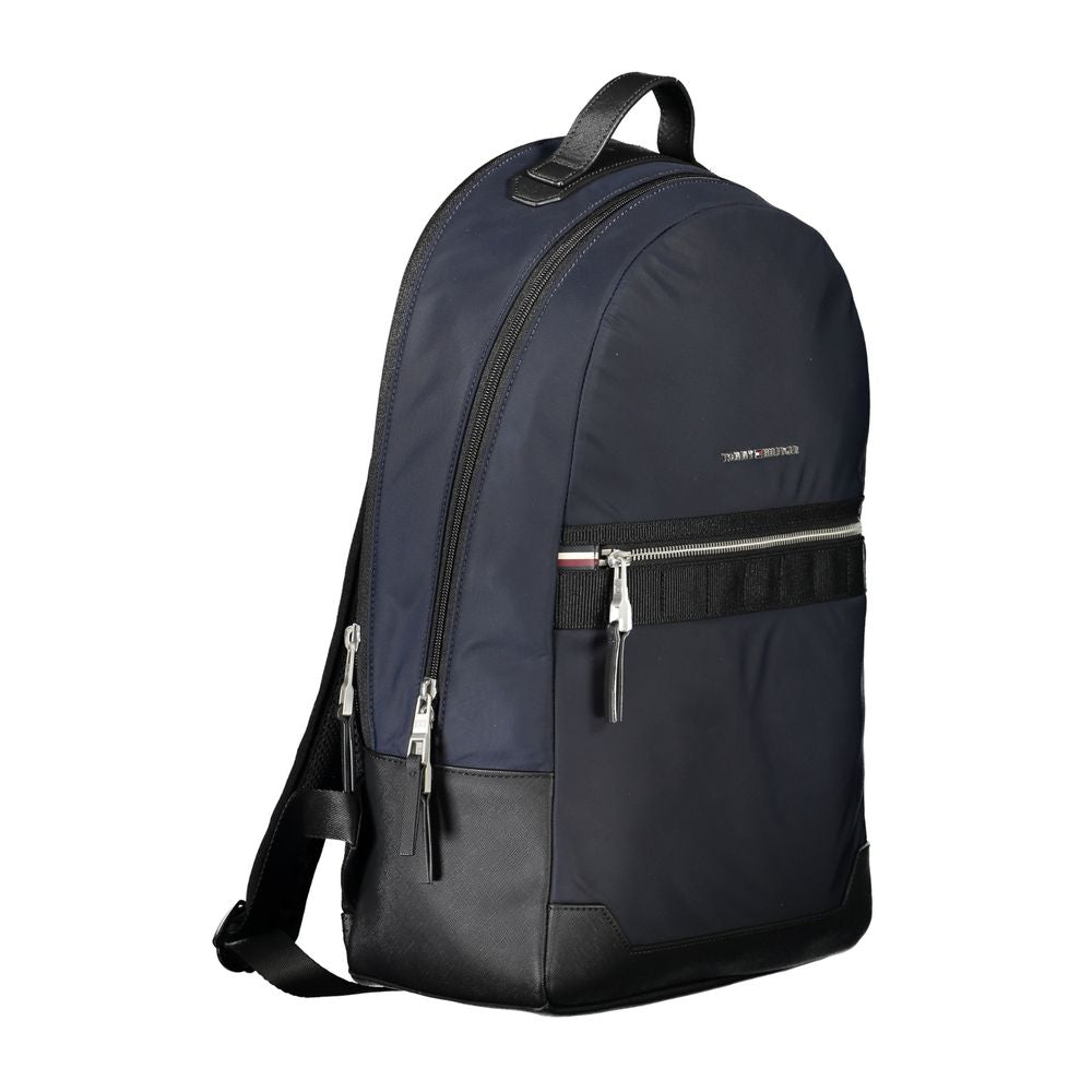 Blue Polyester Backpack - ventzia