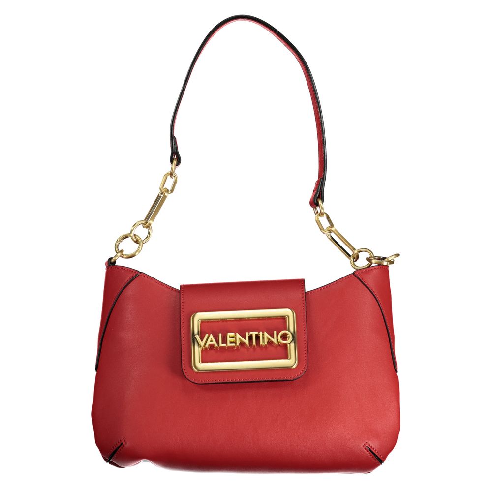 Red Polyethylene Women Handbag - ventzia