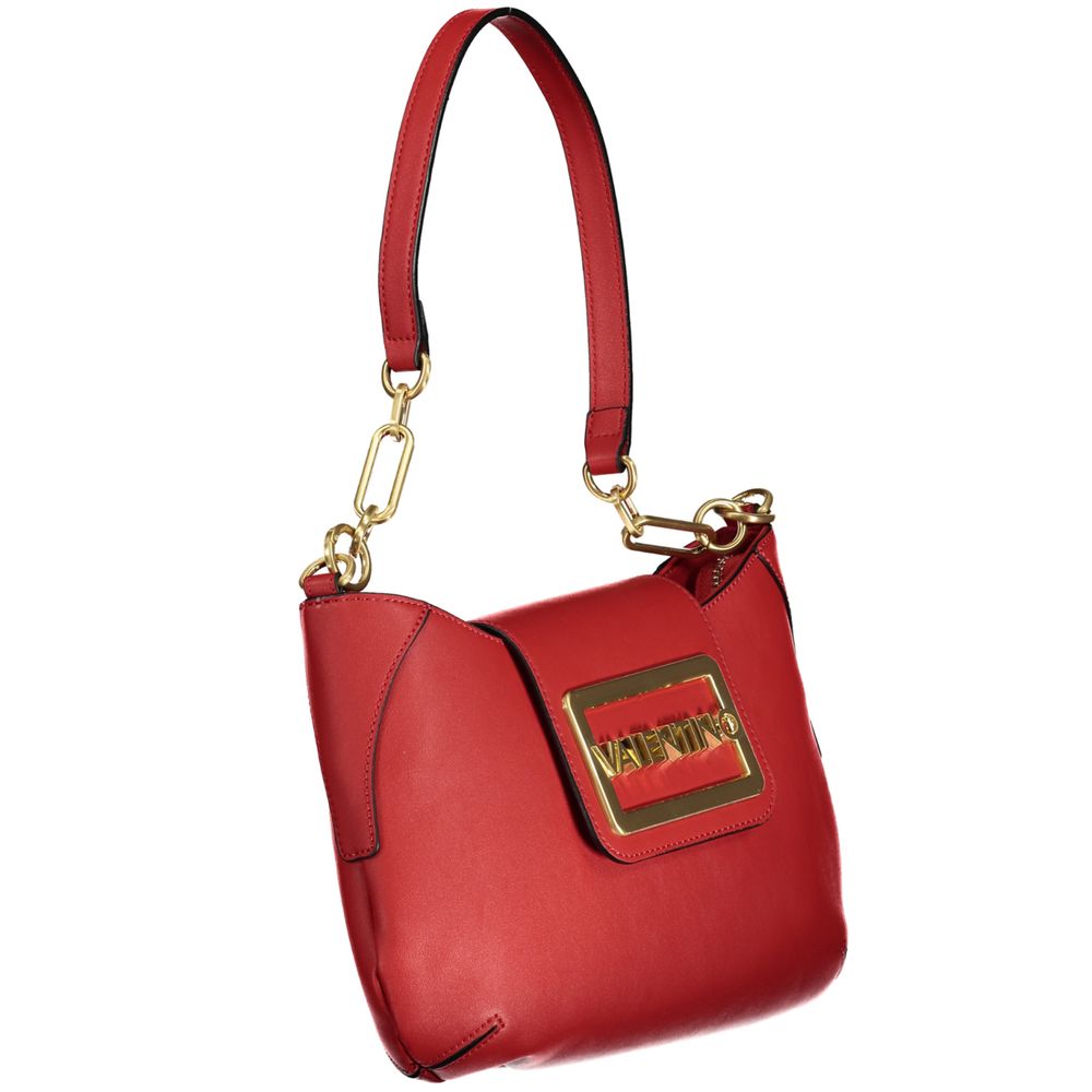 Red Polyethylene Women Handbag - ventzia