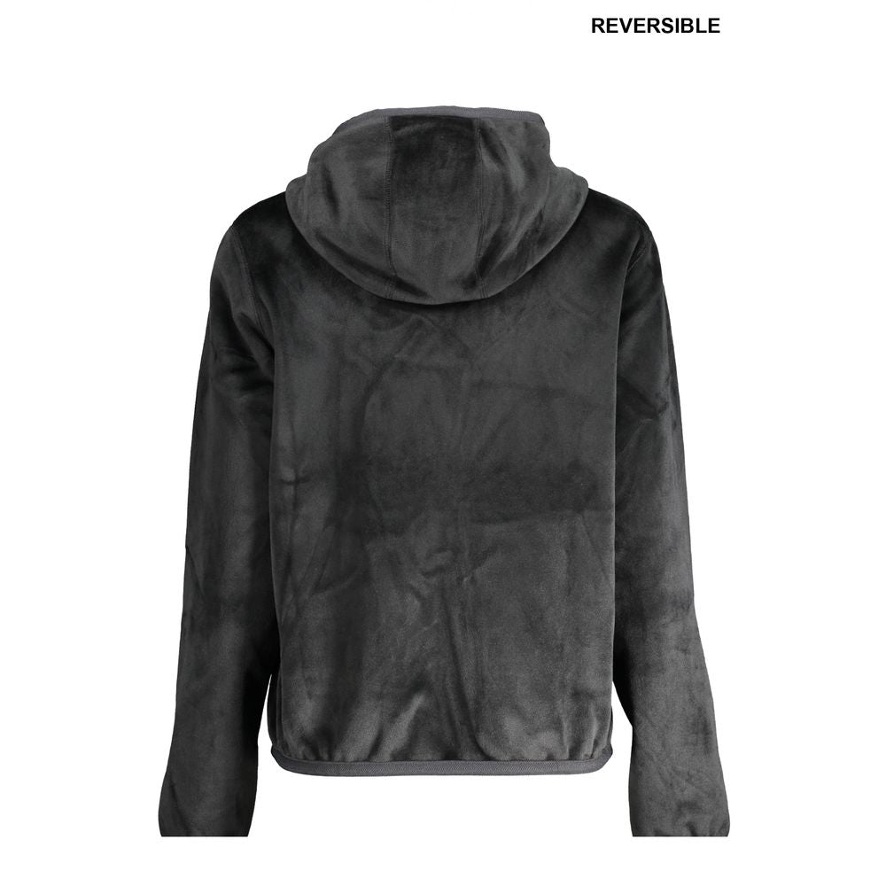 Black Polyester Sweater - ventzia