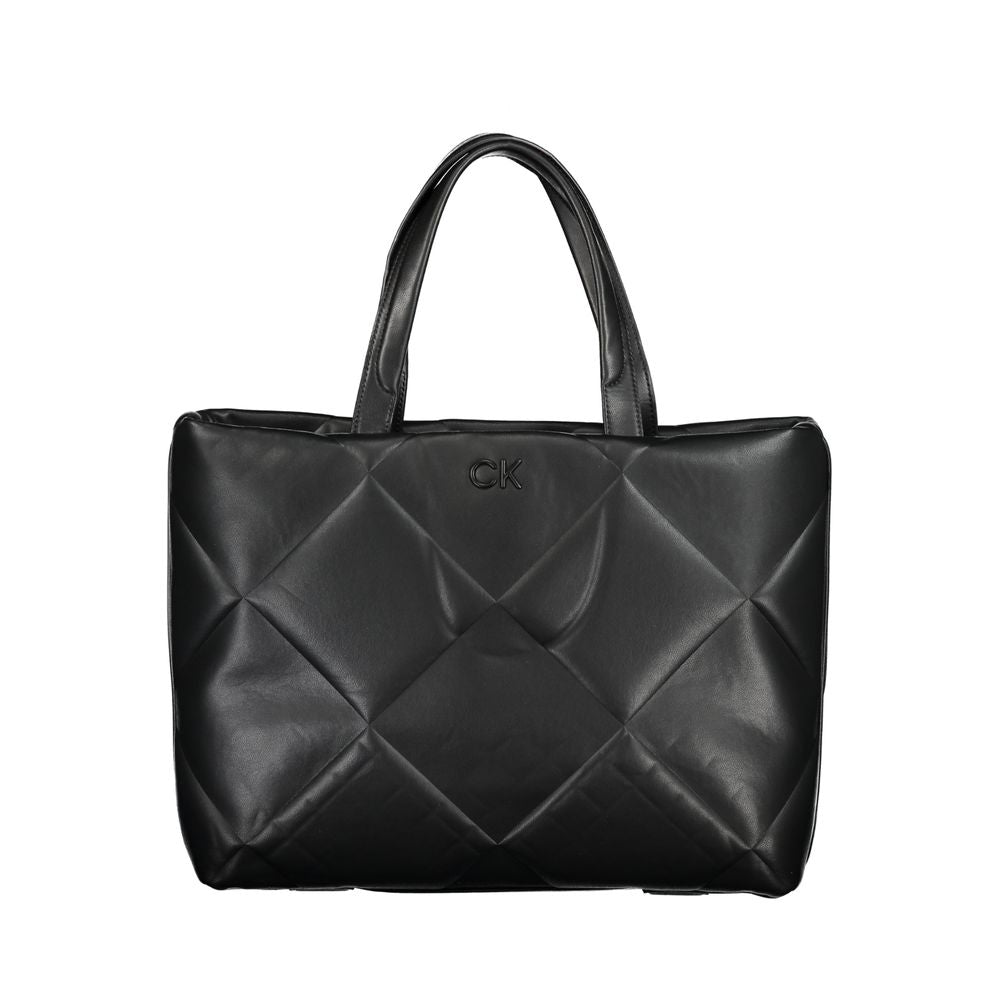 Black Cotton Handbag - ventzia