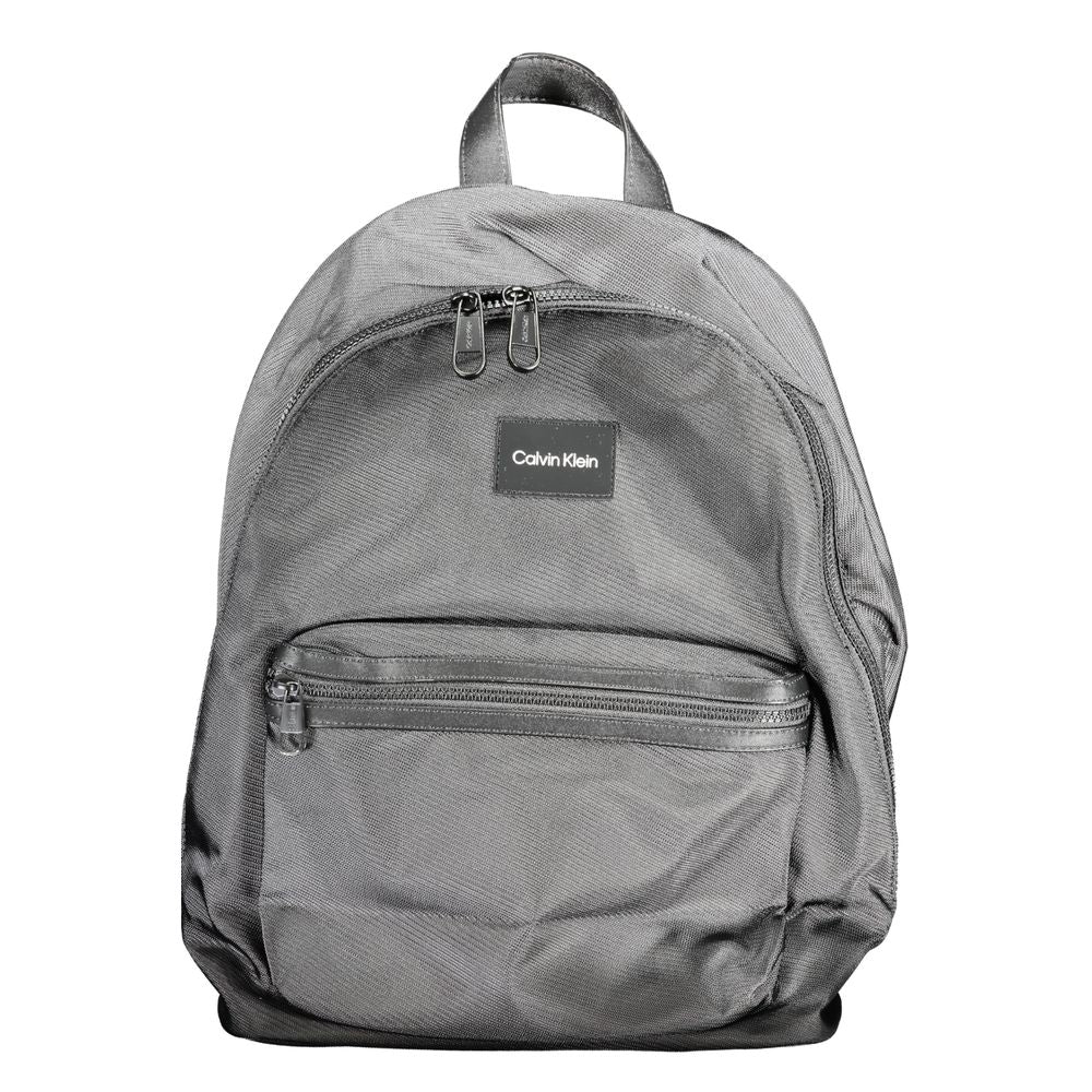 Black Polyester Backpack - ventzia