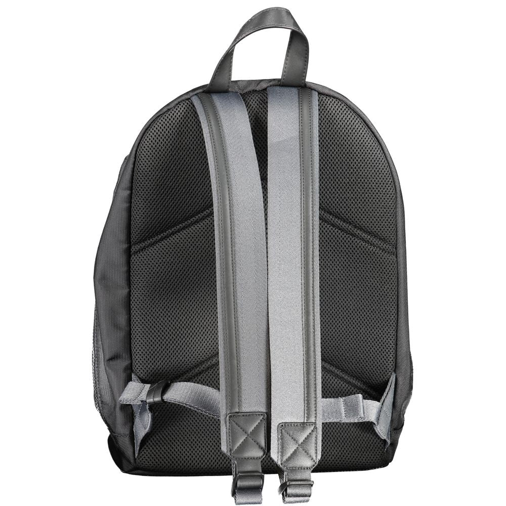 Black Polyester Backpack - ventzia