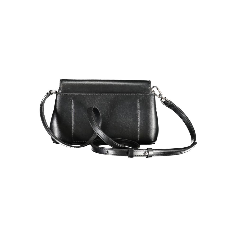 Black Polyester Handbag - ventzia