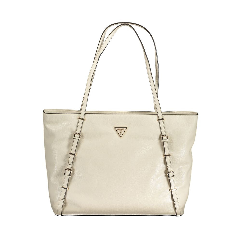 Beige Polyethylene Handbag - ventzia