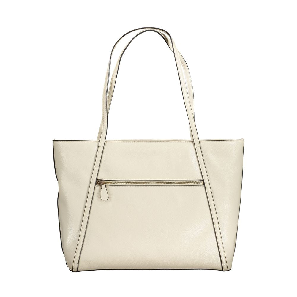 Beige Polyethylene Handbag - ventzia