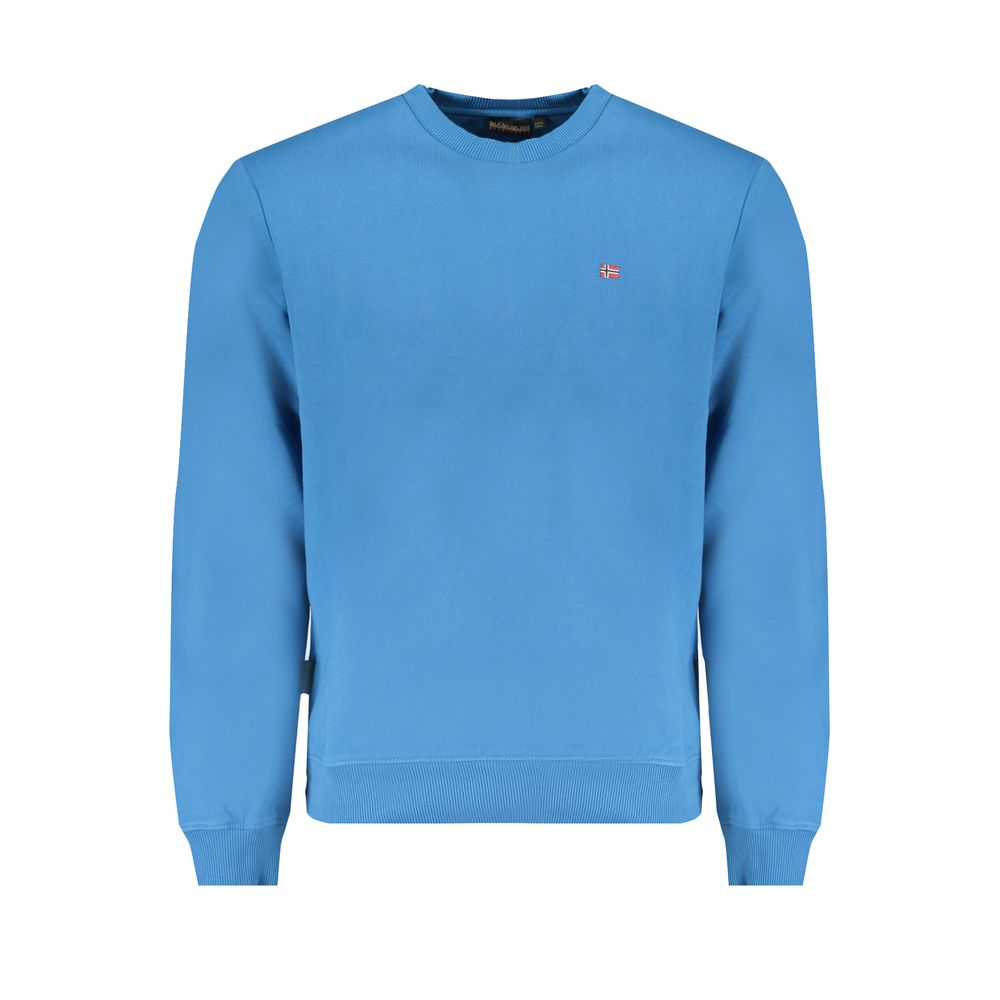 Blue Cotton Sweater - ventzia