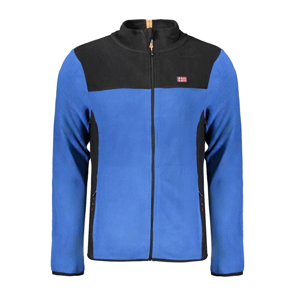 Blue Polyester Sweater - ventzia