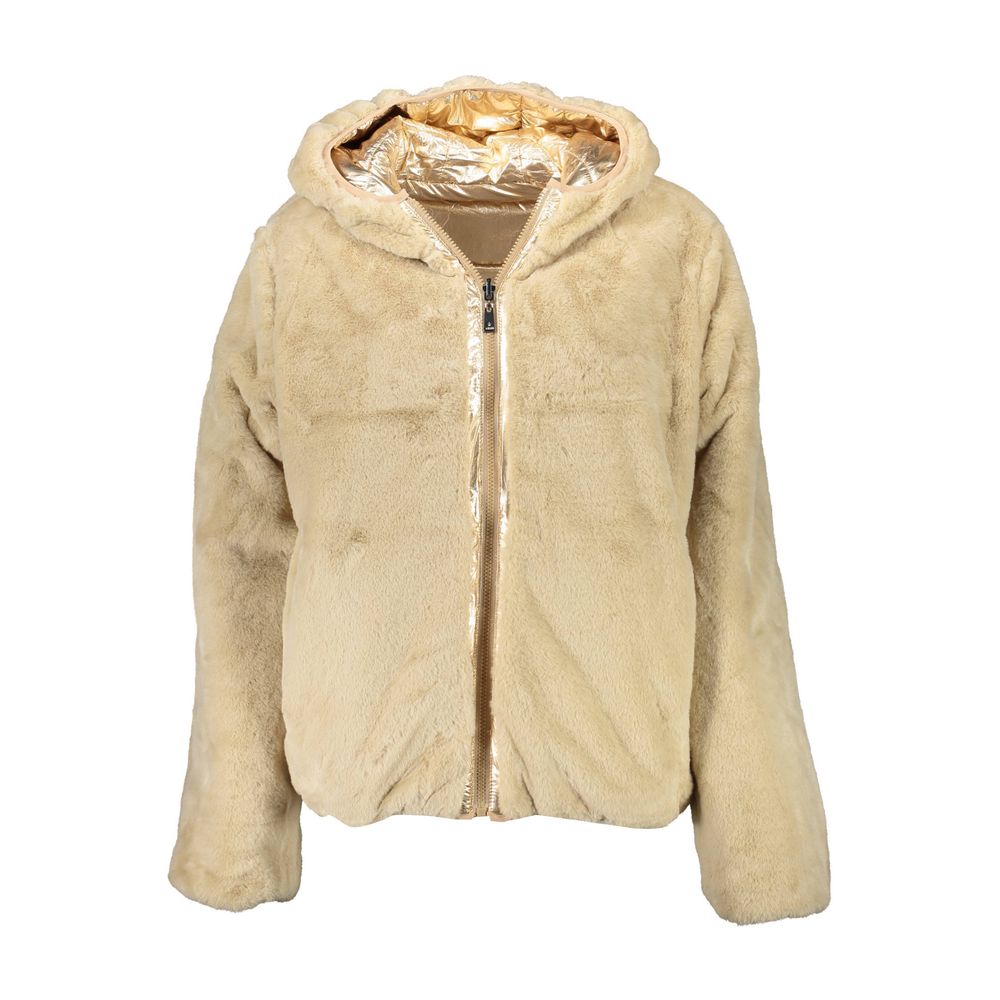 Gold Nylon Jackets & Coat - ventzia