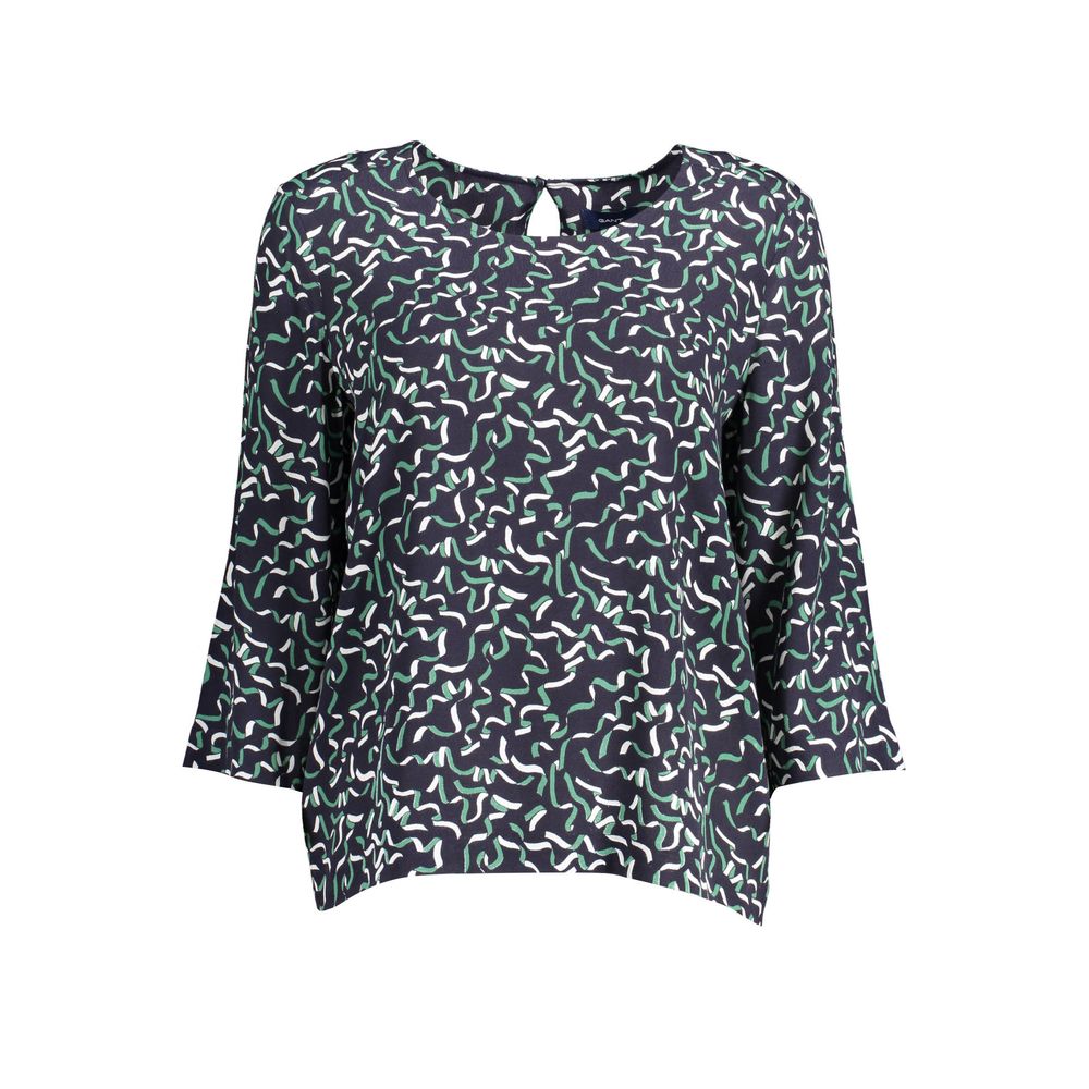 Blue Viscose Sweater - ventzia
