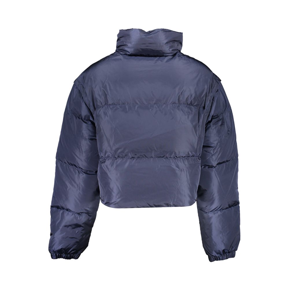 Blue Polyamide Jackets & Coat - ventzia