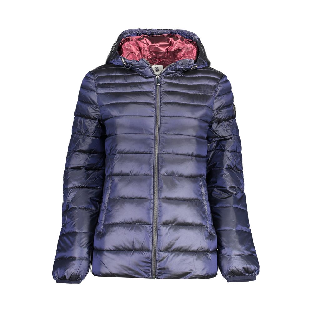 Blue Nylon Jackets & Coat - ventzia