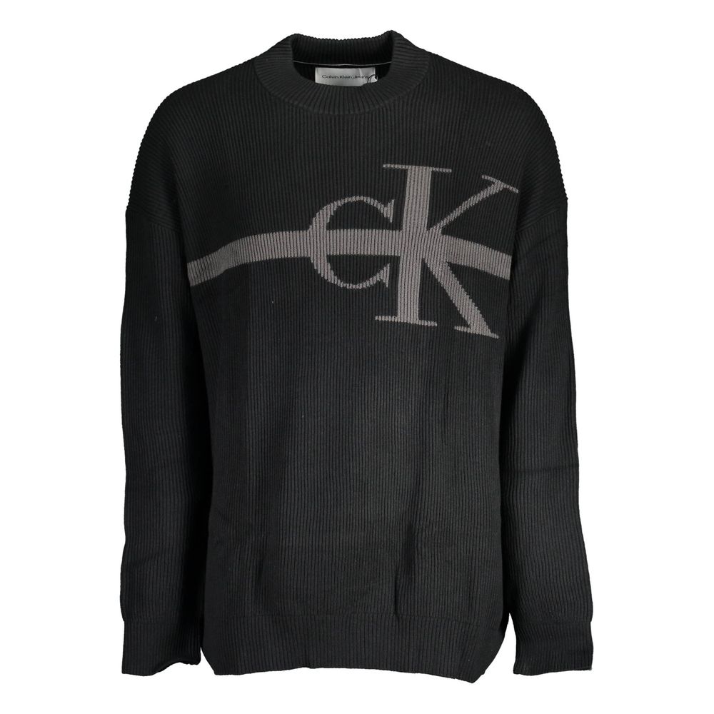 Black Cotton Sweater - ventzia