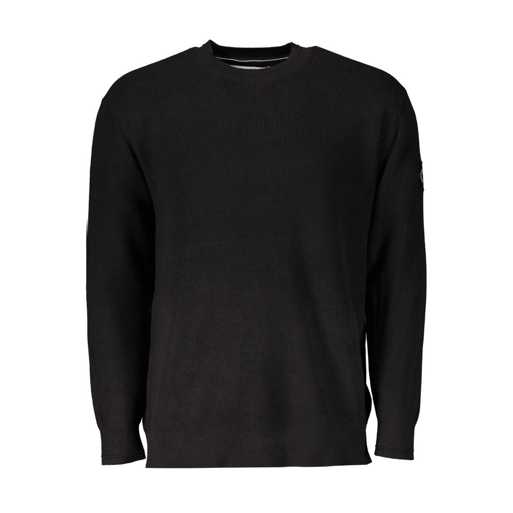 Black Cotton Sweater - ventzia