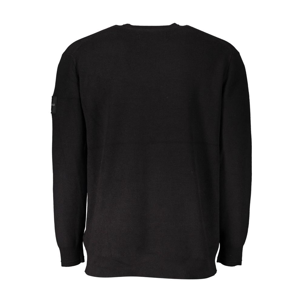 Black Cotton Sweater - ventzia