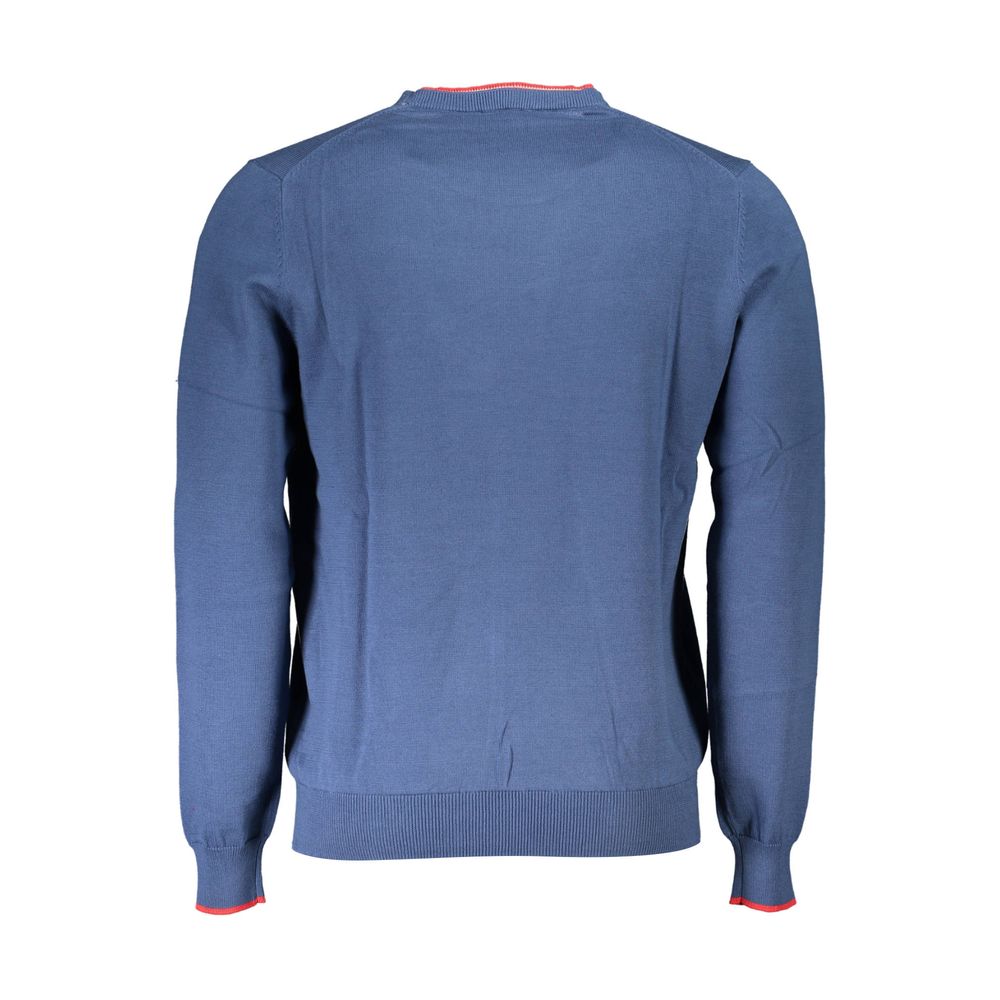 Blue Cotton Sweater - ventzia