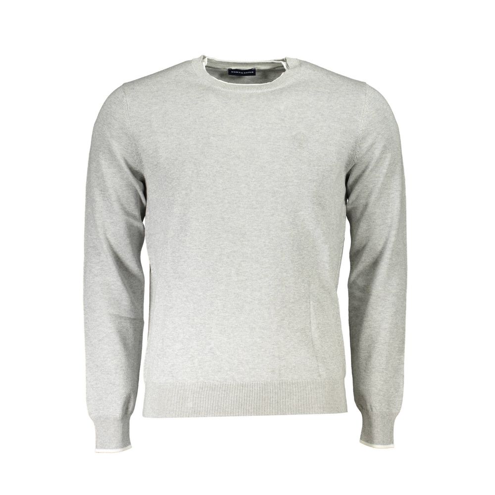 Gray Cotton Sweater - ventzia