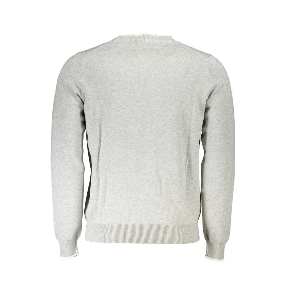 Gray Cotton Sweater - ventzia