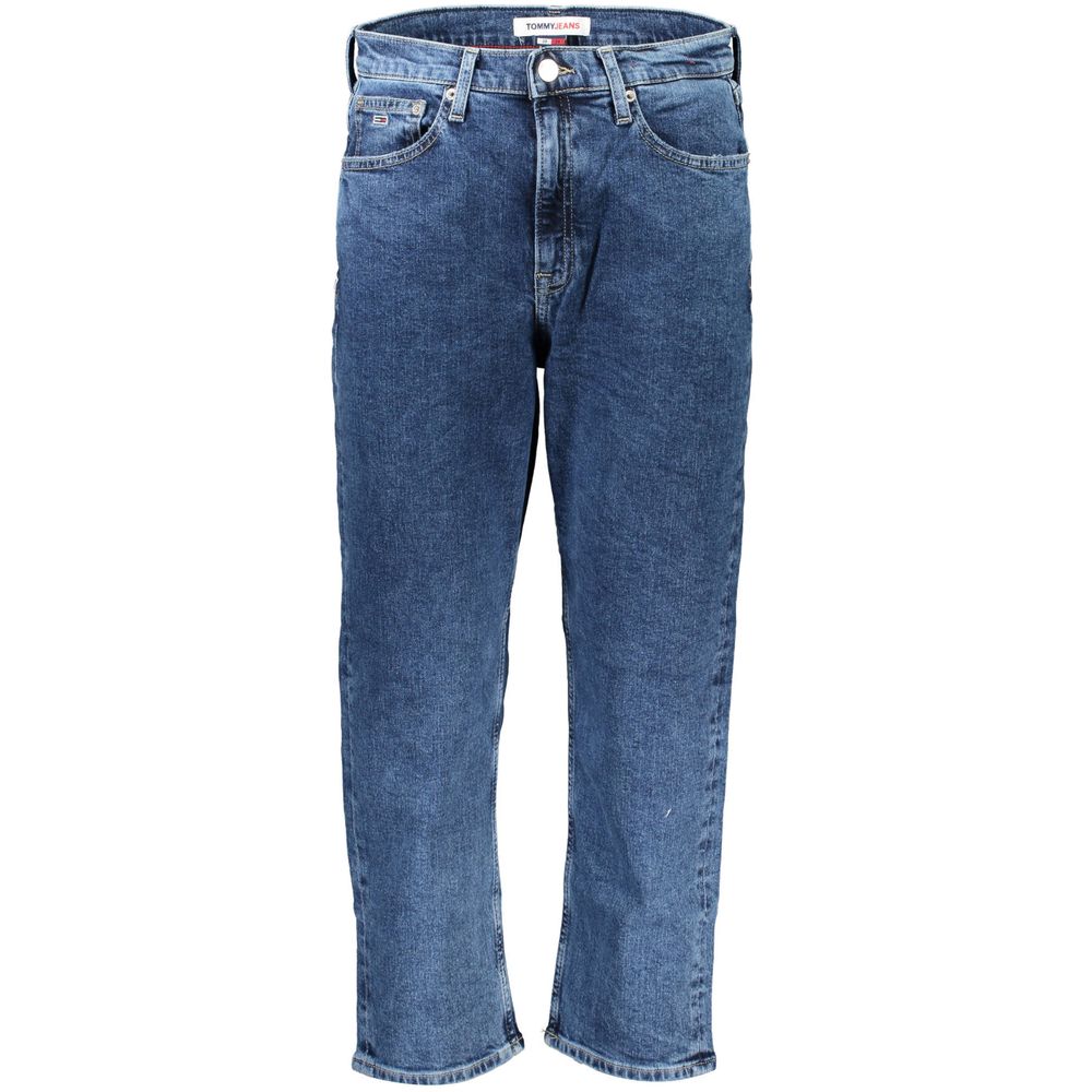 Blu Cotton Women Jeans - ventzia
