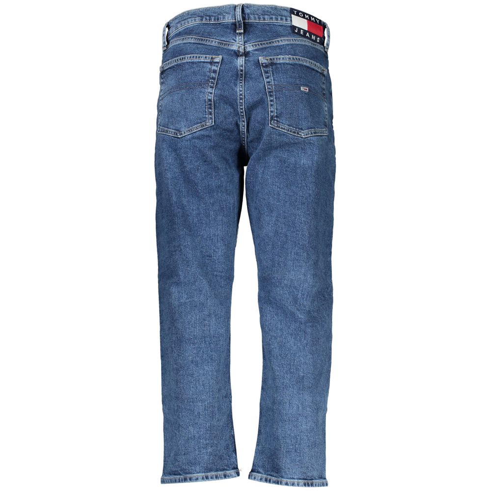 Blu Cotton Women Jeans - ventzia