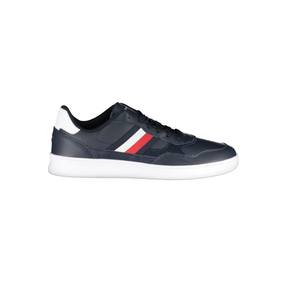 Blue Polyester Sneaker - ventzia
